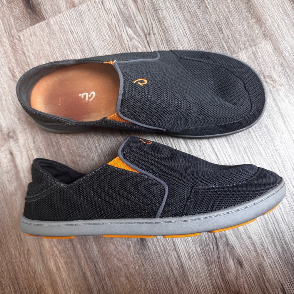 Olukai Nohea Mesh Mens Slip on Loafers  M9 Folding Heel